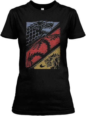 Game of Throness Three Houses T-Shirt