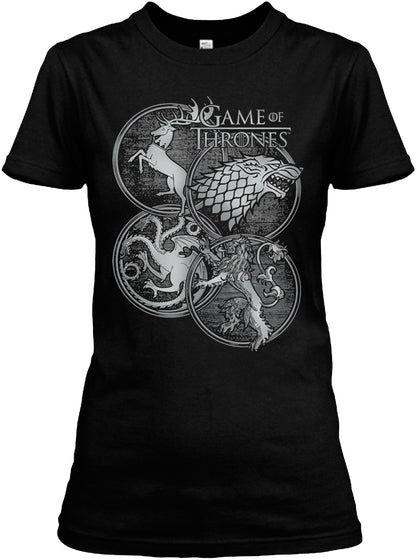 Game of Throness House Symbols T-Shirt Game of Throness House Symbols T-Shirt