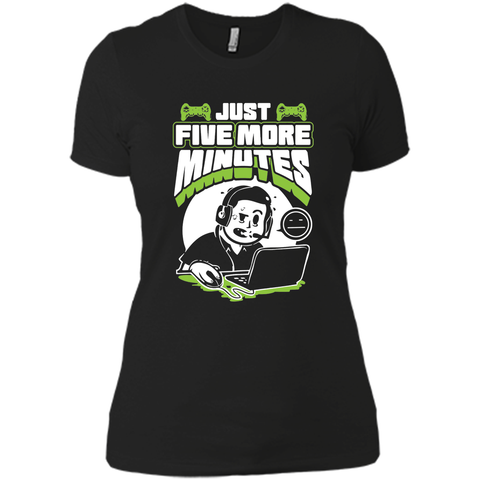 just five more minutes funny gamer shirt gaming t-shirts