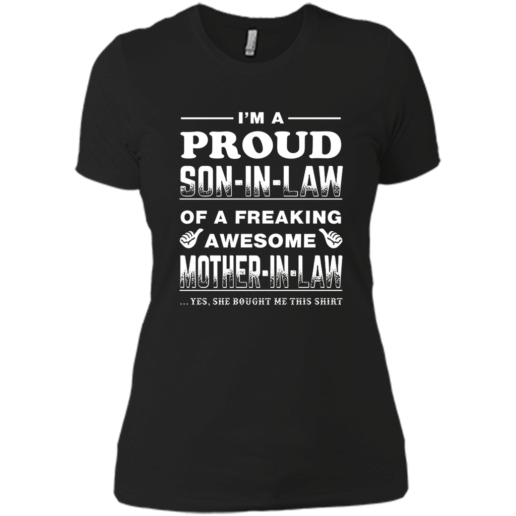 I'm A Proud Son In Law Of A Awesome Mother In Law T-Shirt I'm A Proud Son In Law Of A Awesome Mother In Law T-Shirt