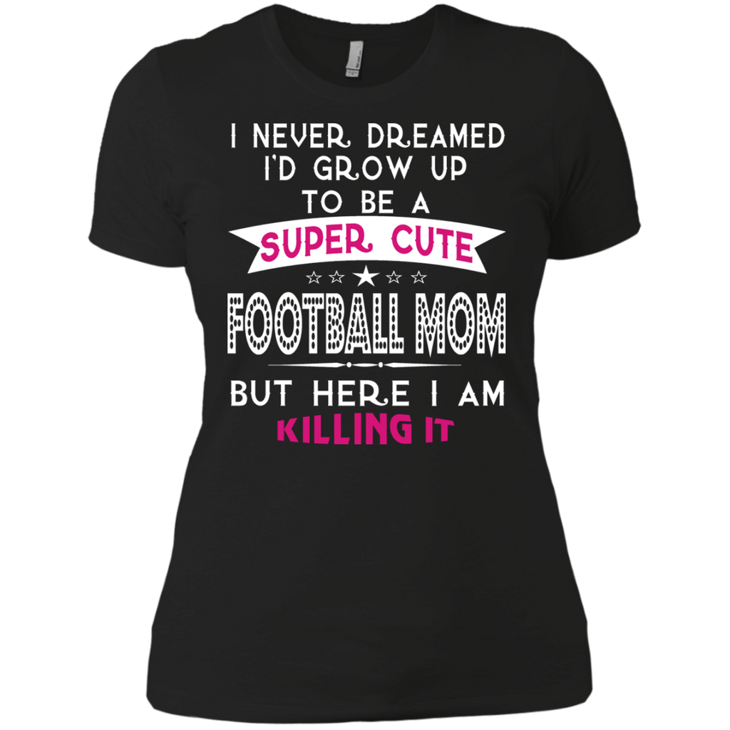 a super cute football mom T-Shirt a super cute football mom T-Shirt