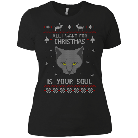 all i want for christmas is your soul - ugly christmas sweater sweatshirt T-Shirt