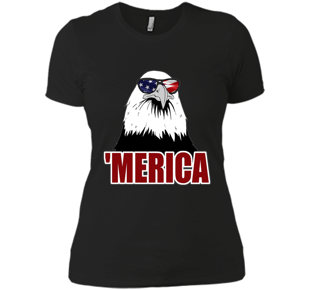'Merica Patriotic Bald Eagle Graphic T-Shirt 'Merica Patriotic Bald Eagle Graphic T-Shirt