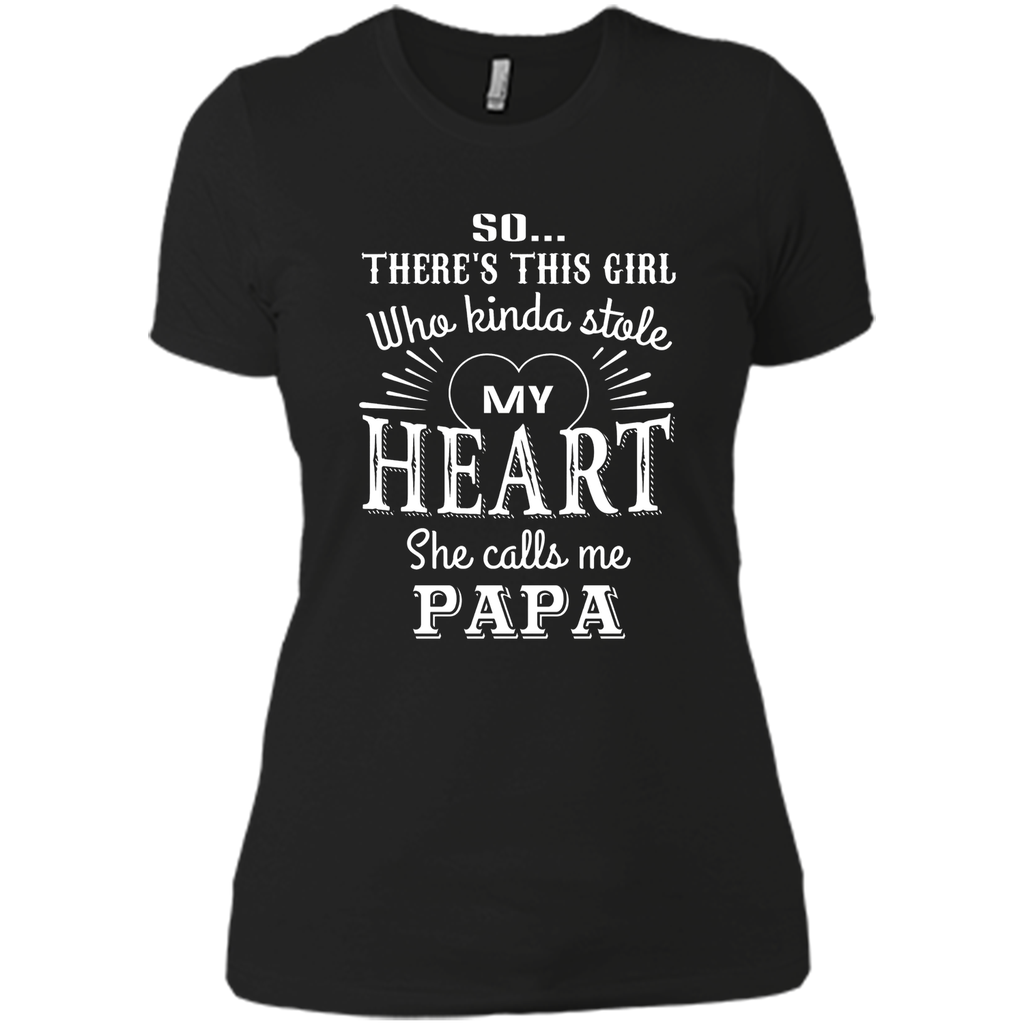 PAPA & GRANDDAUGHTER, she stole my heart tshirt PAPA & GRANDDAUGHTER, she stole my heart tshirt