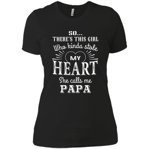 PAPA & GRANDDAUGHTER, she stole my heart tshirt