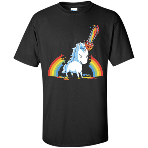 rainbow chainsaw massacre-lovely unicorn t shirt