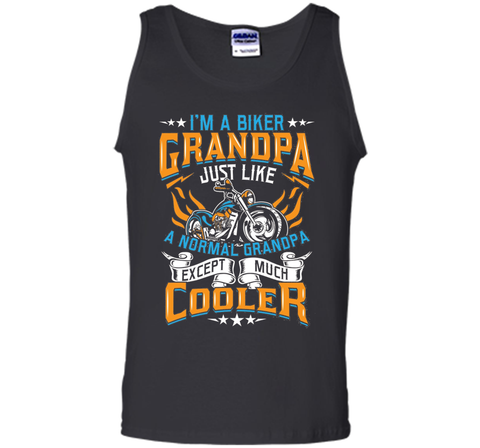 Men's Biker Grandpa Normal Except Much Cooler - Motorcyle T-Shirt