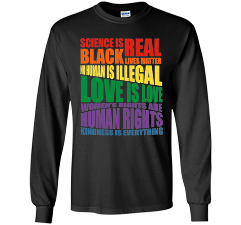Men & Women's Science Is Real LGBT T-shirt Equality Feminist cool shirt