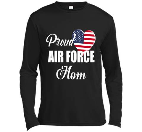 Proud U.S Air Force Mom T-shirts - Patriotic Heart T-Shirt