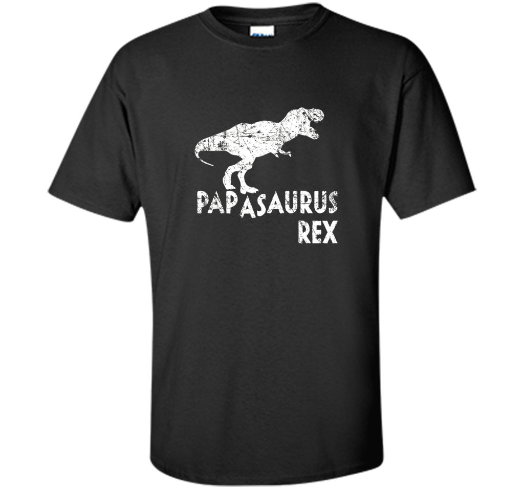Mens Papasaurus Rex Shirt, Funny Cute Dinosaur Father's Day Gift