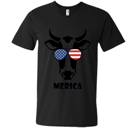 Merica Memorial Day Cow T-Shirt