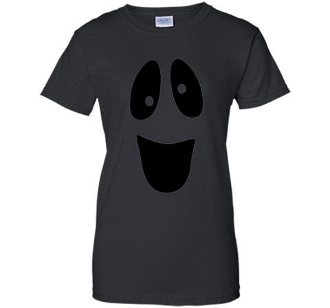 Funny Ghost Face Halloween T-Shirt Ladies Custom