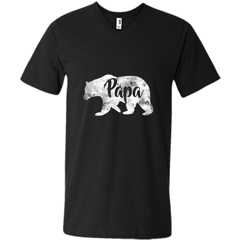 Men's Papa Bear T-Shirt Awesome Camping Father's Tee