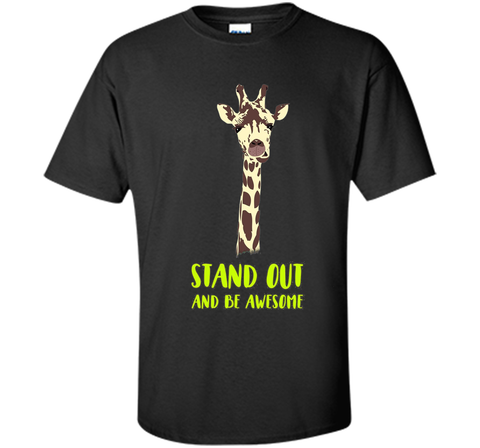 Giraffe stand out funny humor nerd geek hipster T-shirt