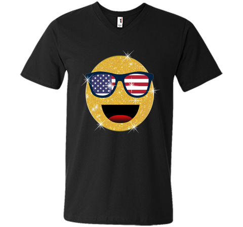Emoji Shirts Funny 4th of July Sunglasses Emoji T-Shirt