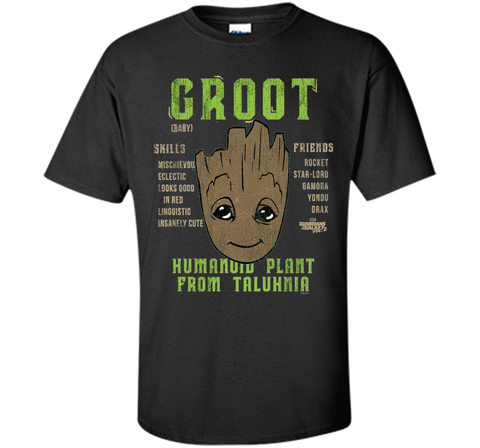 Marvel Groot Guardians of Galaxy 2 Skills Graphic T-Shirt