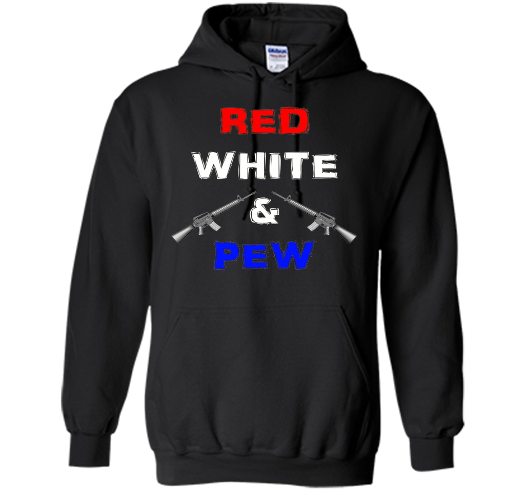 Red White & Pew AR15 Black Rifle America 4th of July Gun