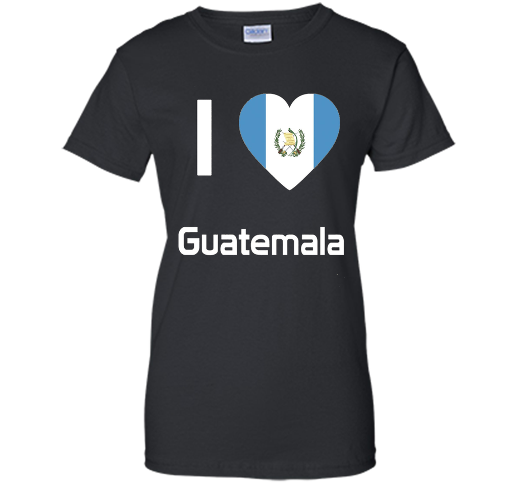I love Guatemala T Shirt Flag of from Guatemalan tee
