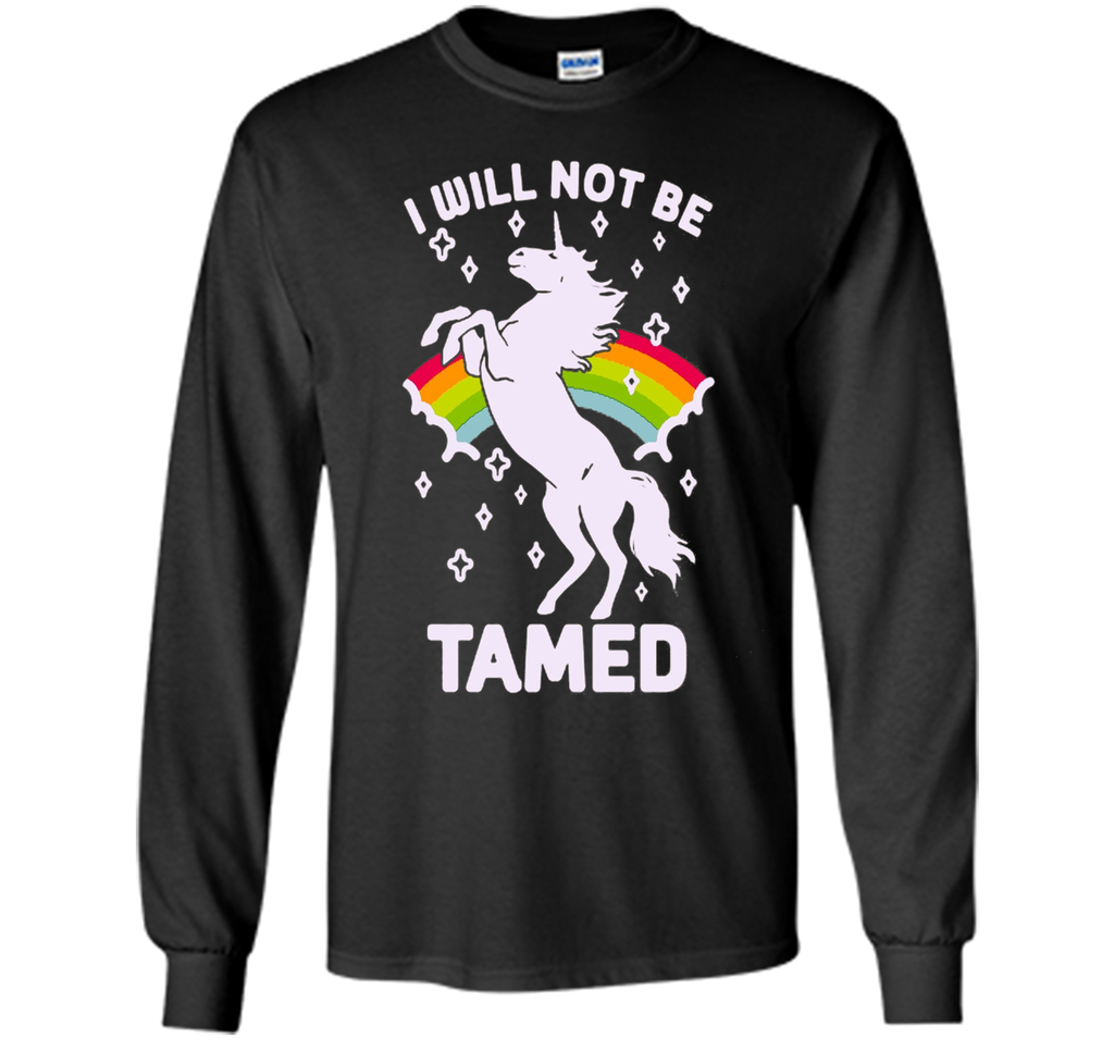i will not be cute unicorn ride horse rainbow gay flag shirt
