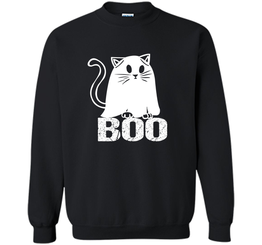 Cat Ghost Halloween Funny  Sweatshirt