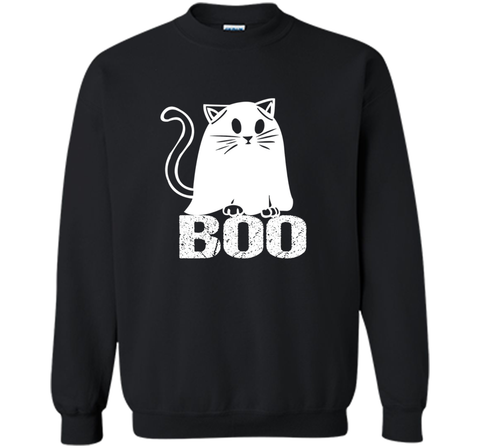Cat Ghost Halloween Funny  Sweatshirt