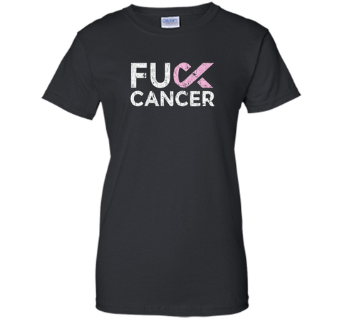 Distressed Ladies Cancer Gifts Fight Cancer T-Shirt Tee