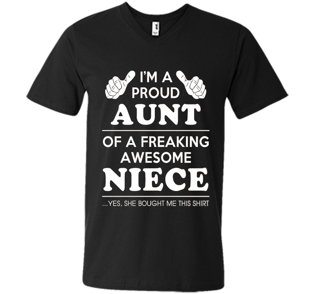 Light Color T-Shirt - Proud Aunt Of A Freaking Awesome Niece