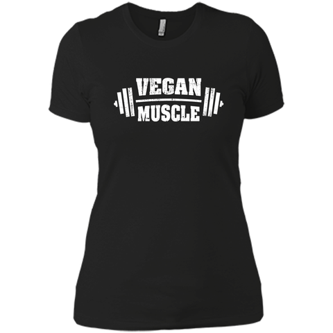 Vegan Muscle Weight Lifting Distressed T-Shirt
