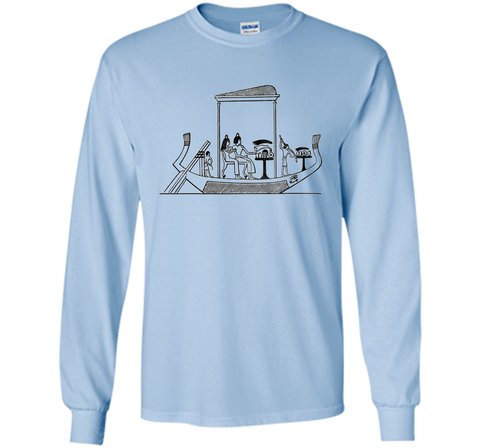 Egyptian Boat Ship Shirt Love Egypt Archaeologist Gifts Tee