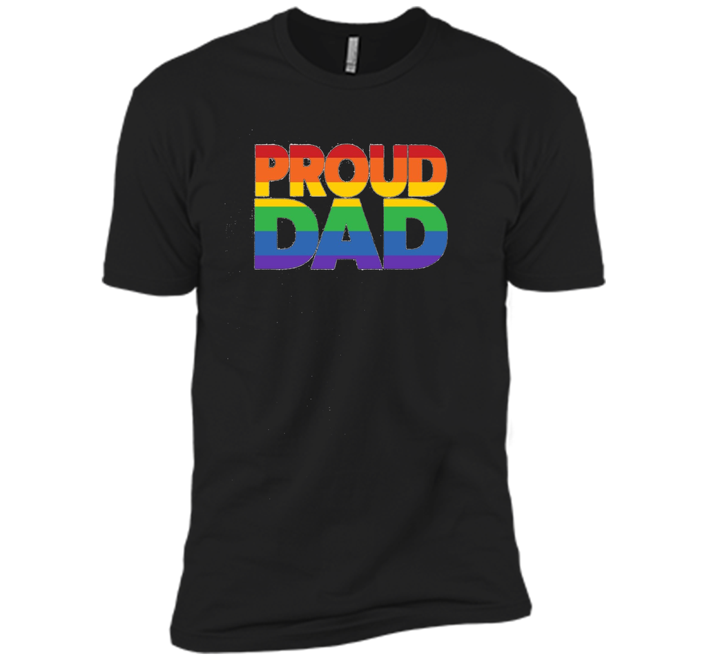 Gay Pride Shirt Proud Dad LGBT parent t-shirt Father's Day