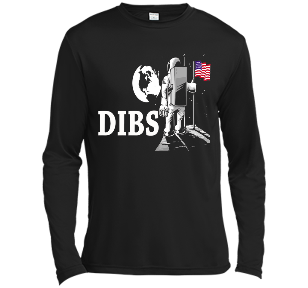 July 4th Dibs USA Flag On Moon Astronaut Space T-Shirt
