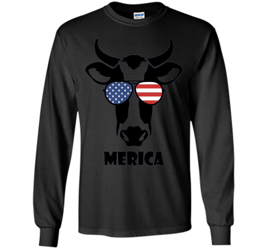 Merica Memorial Day Cow T-Shirt