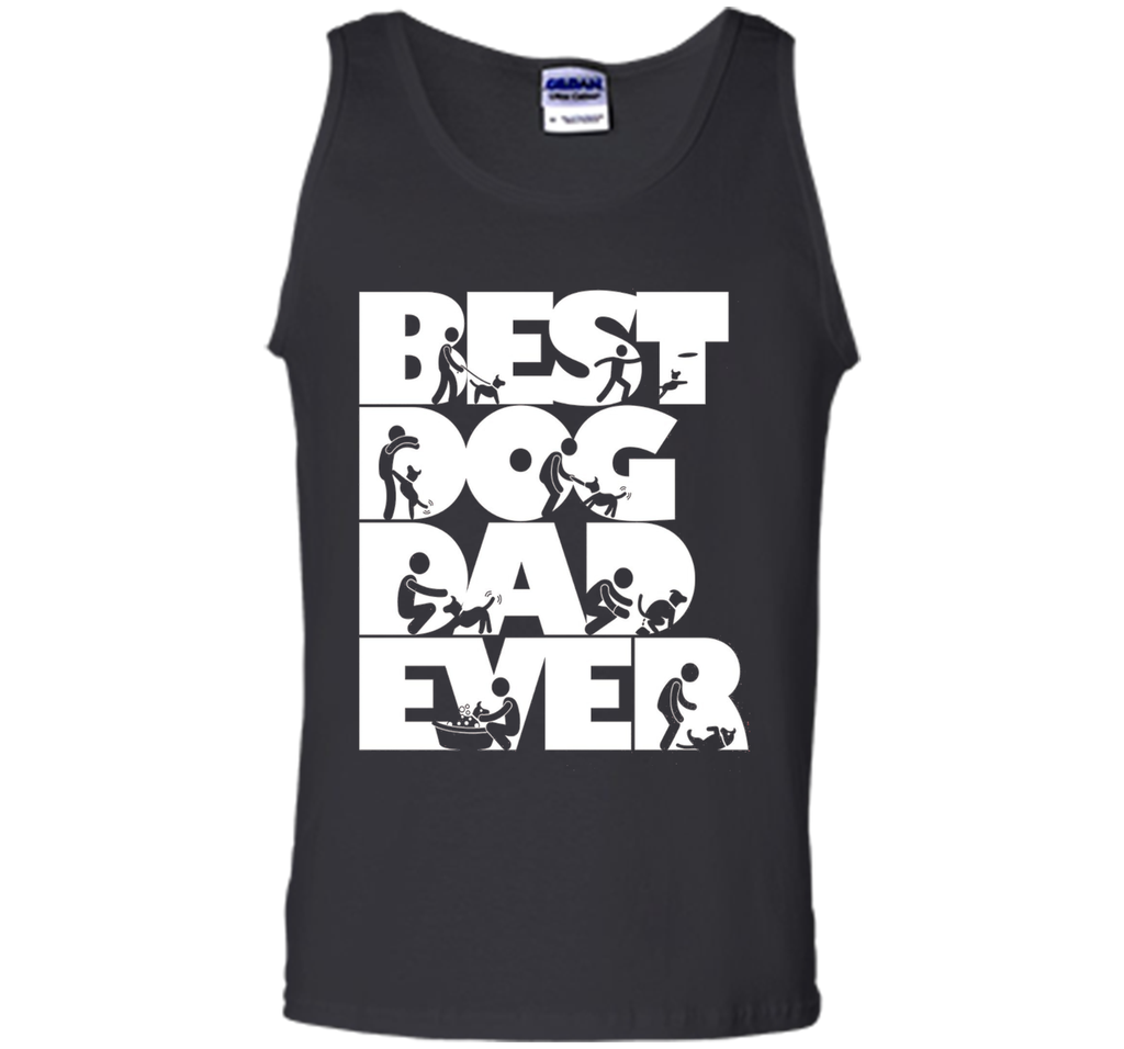 Men's Men's Funny Best Dog Dad Ever T-shirt Dog Lovers