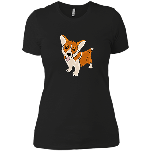 funny cool welsh corgi puppy dog art T-Shirt