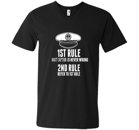 BOAT CAPTAIN IS NEVER WRONG T-Shirt Funny Boating Sail Gift