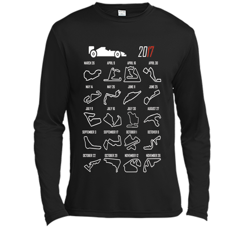 Race Calendar Racing Fan 2017 T shirt