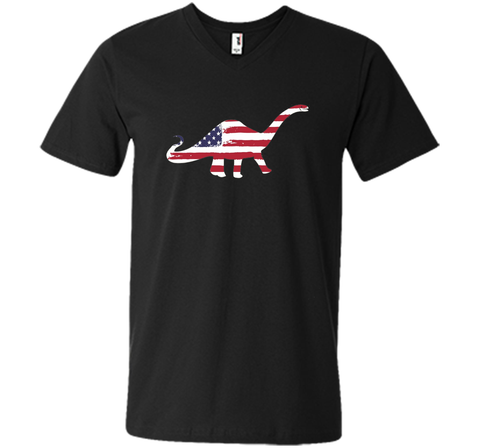 USA Dinosaur American Flag 4th of July T Shirt