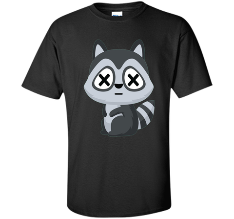 Raccoon Fainting Emoji Shirt T-Shirt Racoon Coon Tee