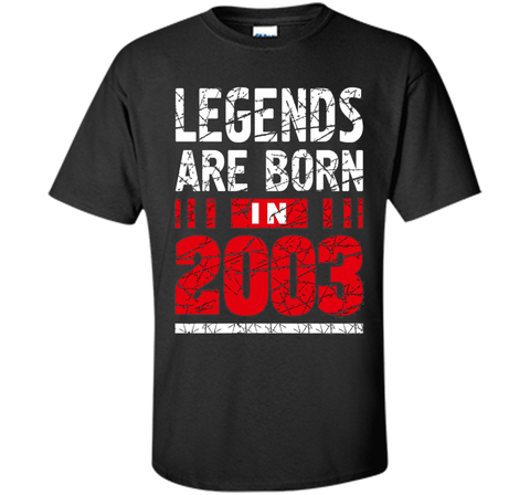 Legends Are Born in 2003 T Shirt Birthday Teenager Gift 14th