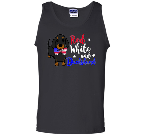 Red White and Dachshund Patriotic Dachshund lover T-Shirt