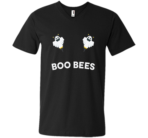 Boo Bees Scary Funny Ghost Bumble Bees Halloween T Shirt Mens Printed V-Neck T