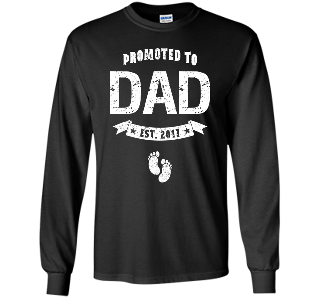 Men's Promoted to Dad T Shirt New Father To Be Expecting Funny Tee