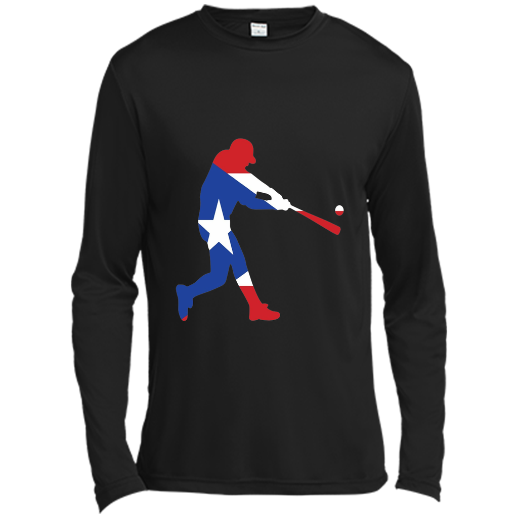 Puerto Rico Baseball T Shirt PR Batter Classic Flag T-Shirt