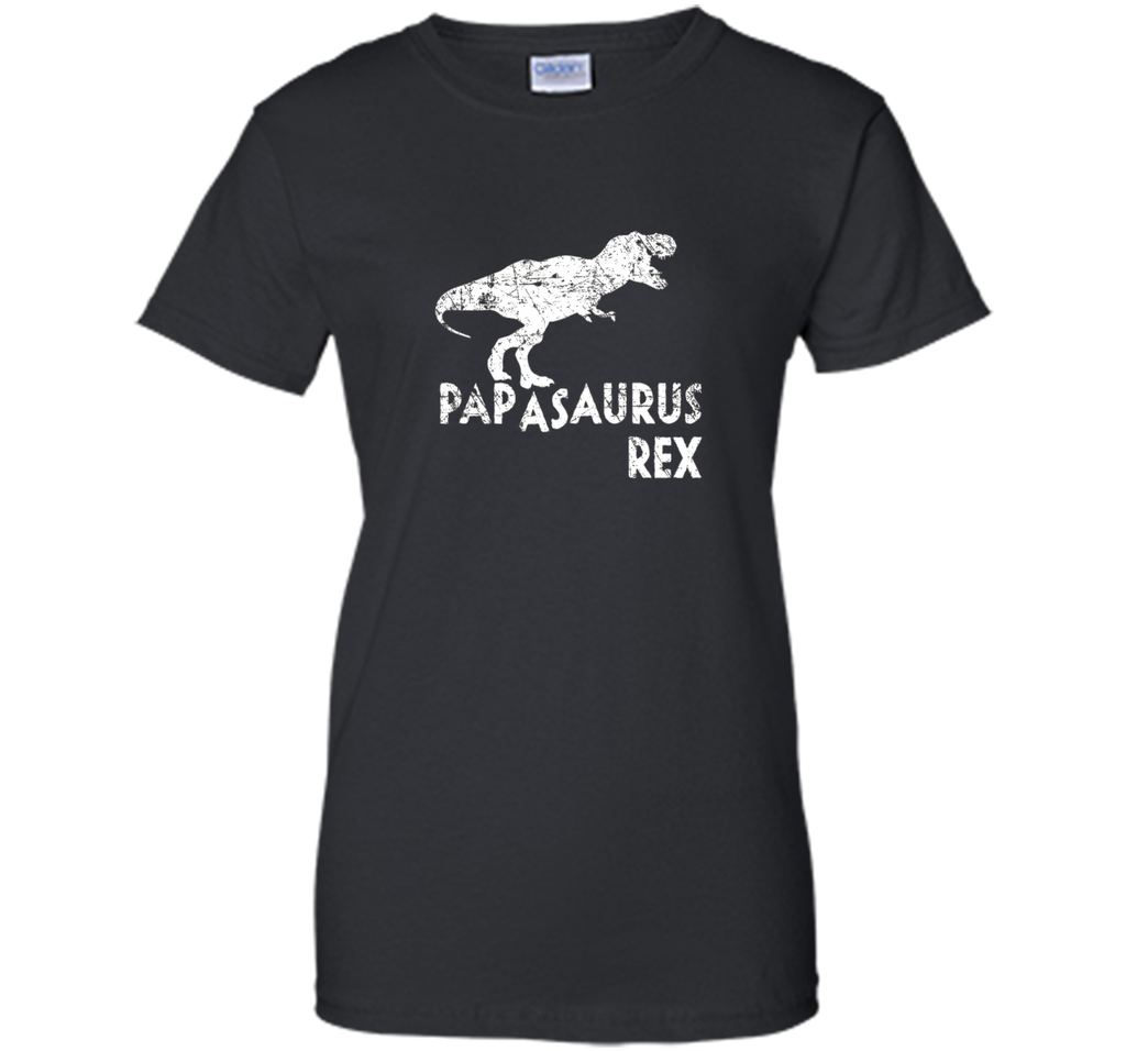 Mens Papasaurus Rex Shirt, Funny Cute Dinosaur Father's Day Gift