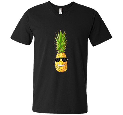 Premium Hawaiian Pineapple Graphic Shirt with Sunglasses