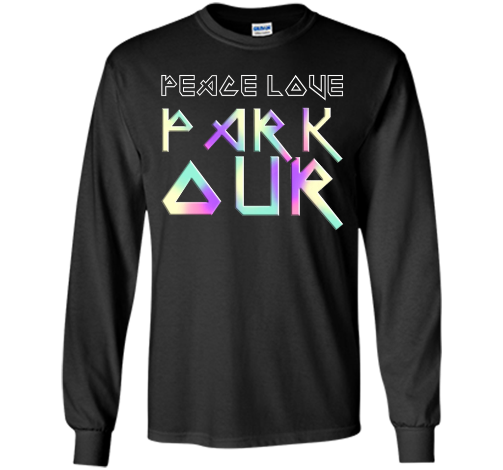 Peace Love Parkour EDM Style T-Shirt