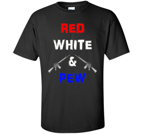 Red White & Pew AR15 Black Rifle America 4th of July Gun