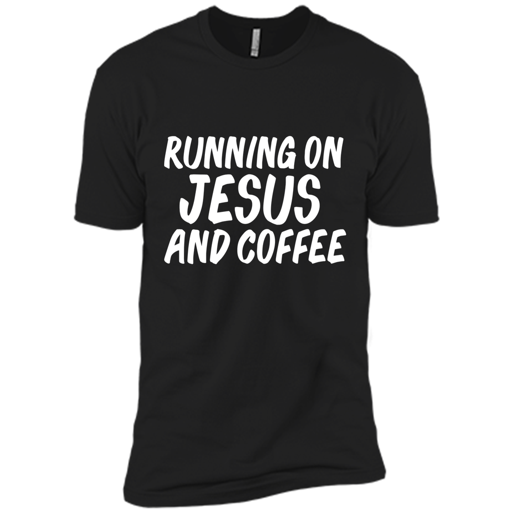Runnnig on Jesus And Coffee Christian Jesus Lover T-shirt