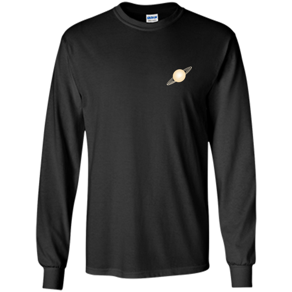 Saturn Rings Planet Space Small Logo T-Shirt