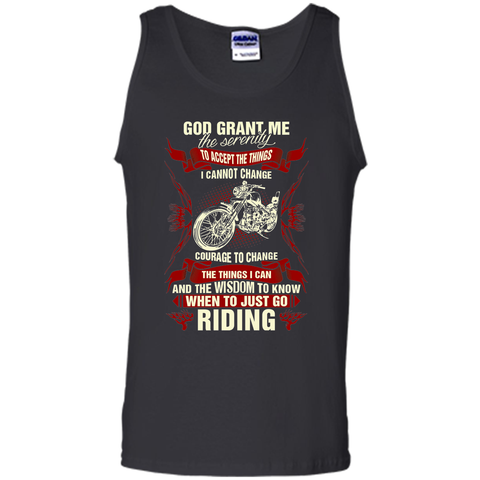 God Grant Me Serenity To Accept The Things Riding T shirt